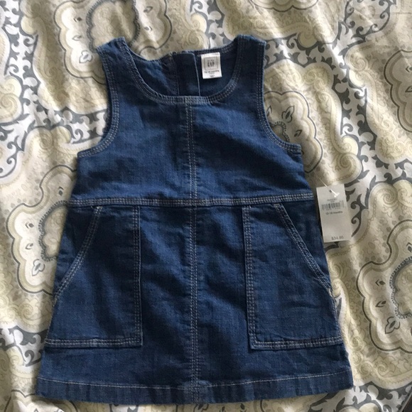 GAP Other - Baby gap jean overall dress - 12-18m - NWT GAP Other - Baby gap jean overall dress - 12-18m - NWT
